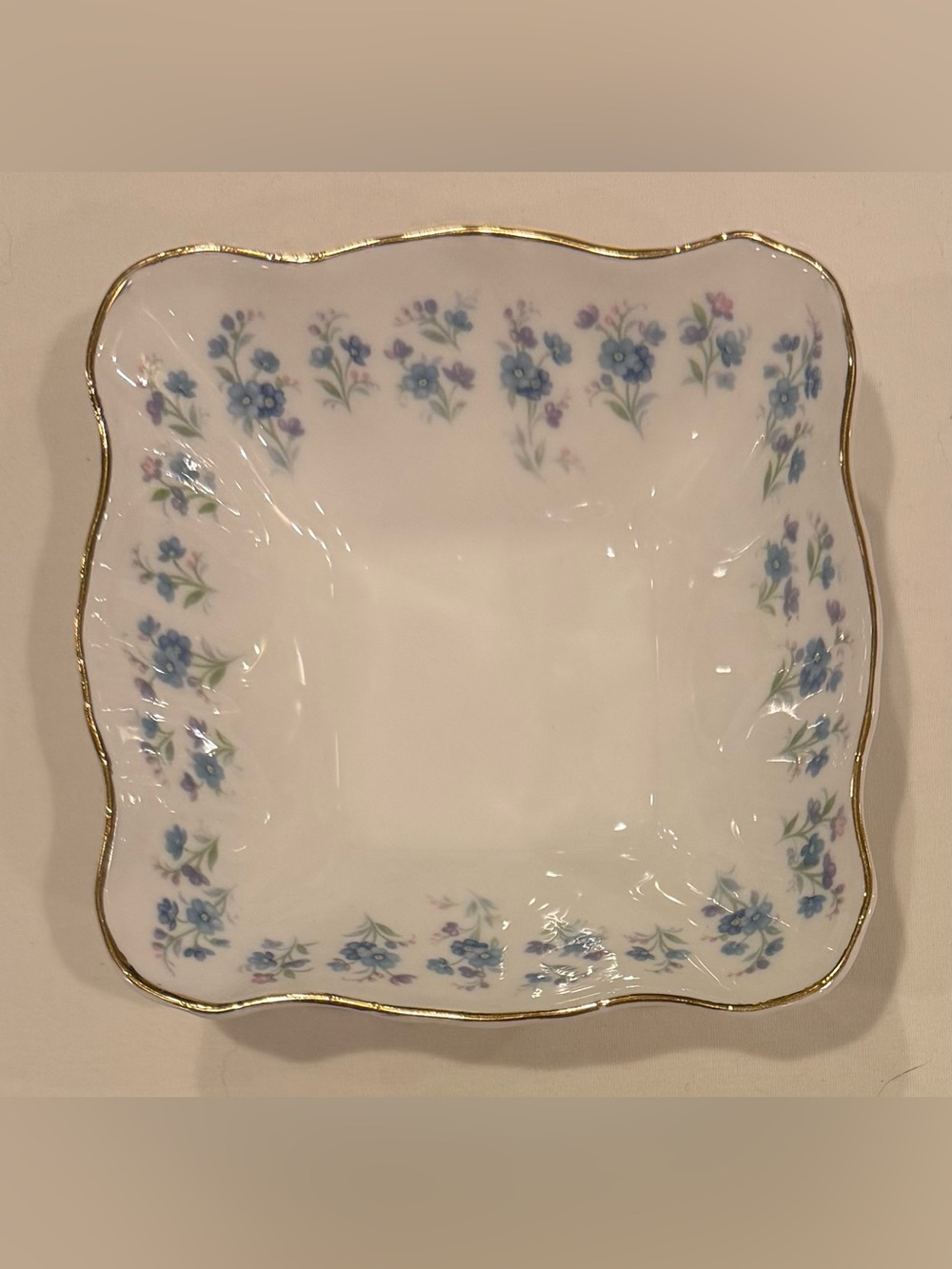 Vintage Royal Albert “Memory Lane” Square Candy Dish